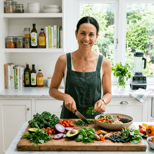 AIP Certified Coach preparing an anti-inflammatory meal